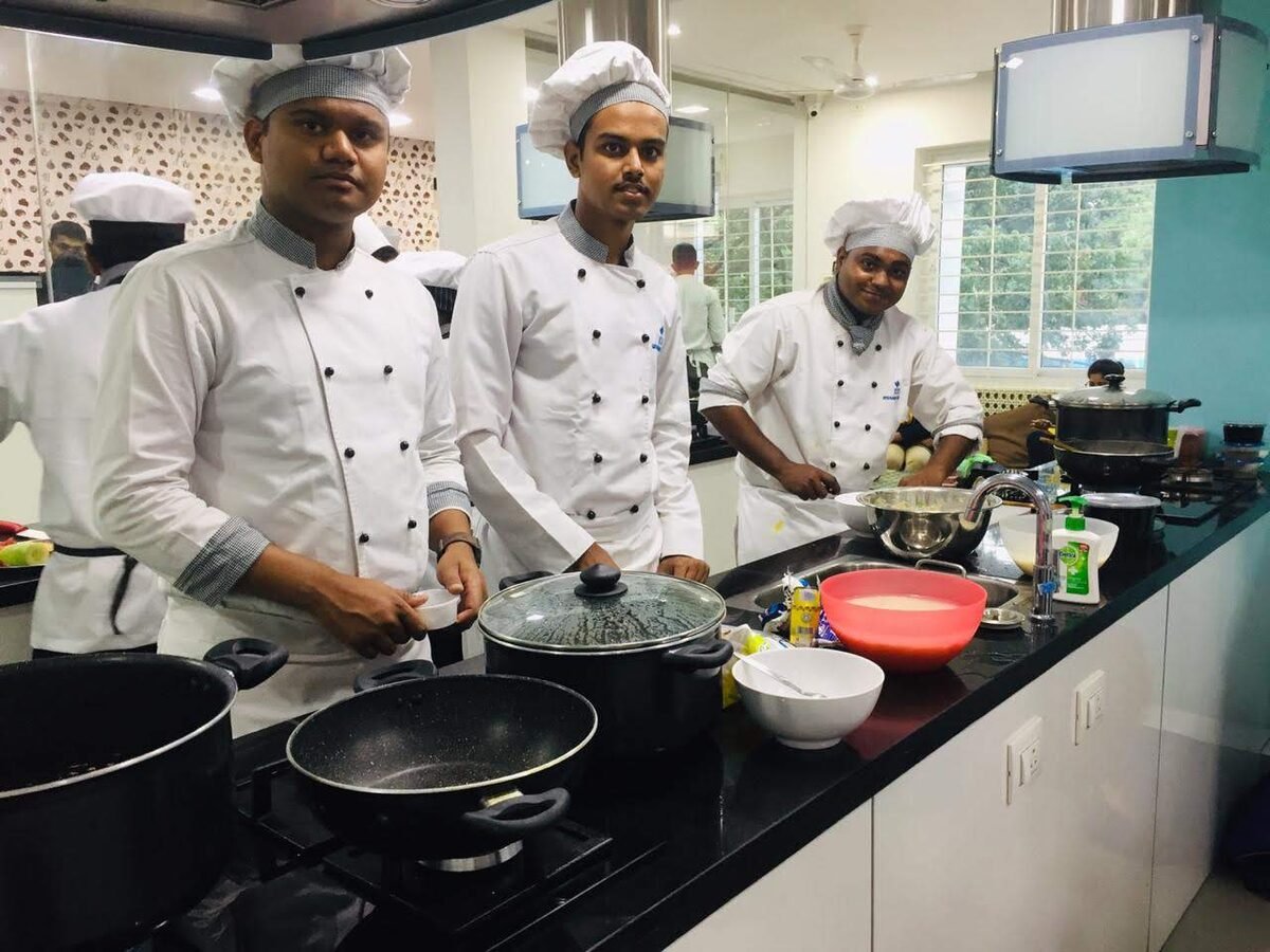 Chef Mohammad Husain leading a kitchen demonstration